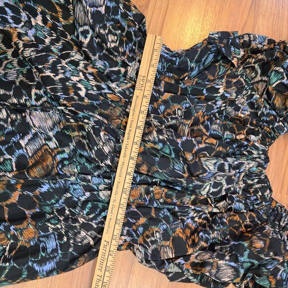 Ulla Johnson Gabi Dress Size 6?/S Starling Feather Midi Puff Sleeve Empire Waist - Picture 14 of 15